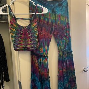 Festival tye dye outfit